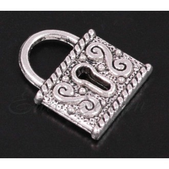 Подвеска мет.№383 18х22мм цв.Silver (цена за 1шт)